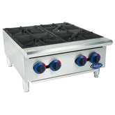 Used Globe C24HT 24" Gas Hotplate w/ (4) Burners & Manual Controls